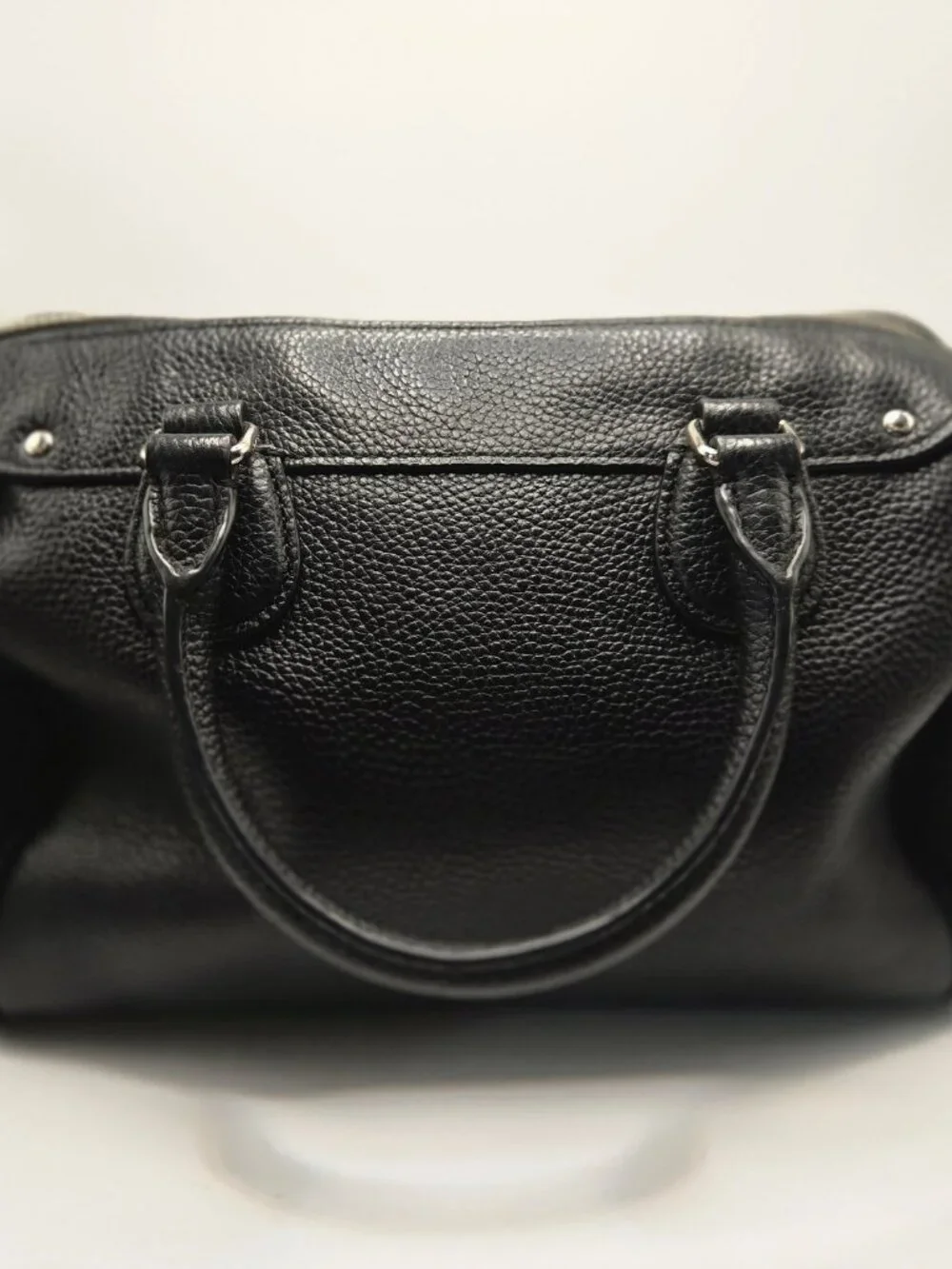 Coach Bennett Mini Satchel, Crossbody pebbled Leather with shoulder strap black